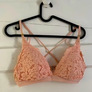Aerie bralette blush pink medium